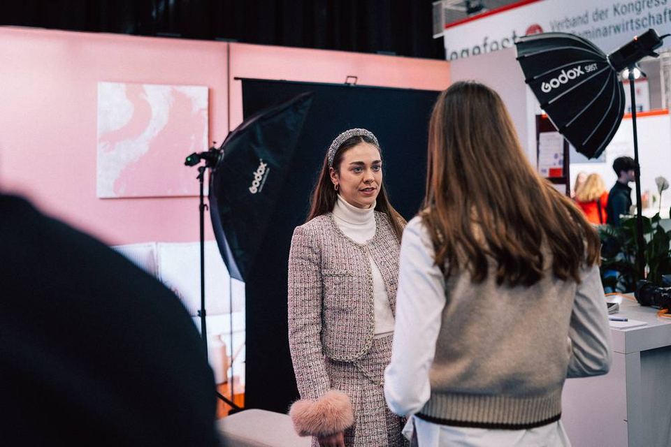 Fotoset am Messestand von NudgeMe Coaching